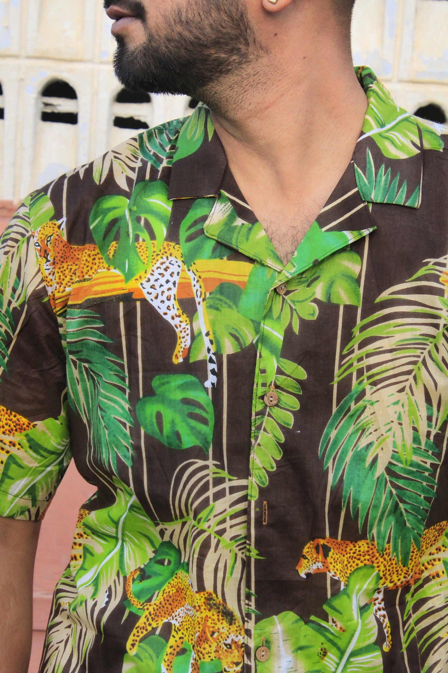 Sun-Kissed Tropical Print Goa Shirt