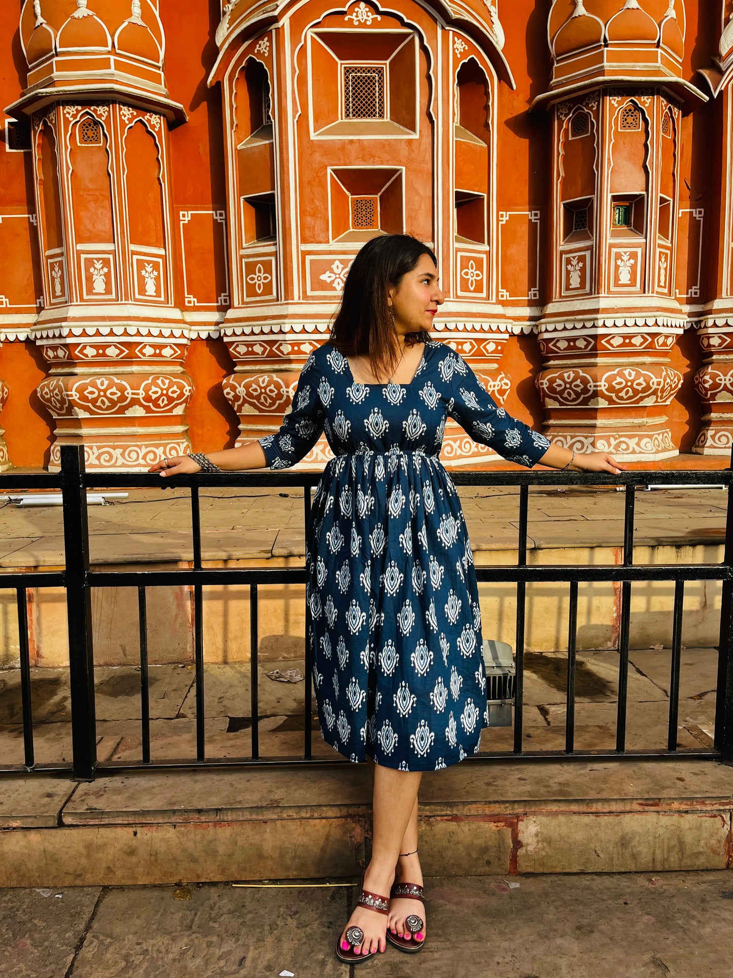 "Mystic Blue" Midi Dress