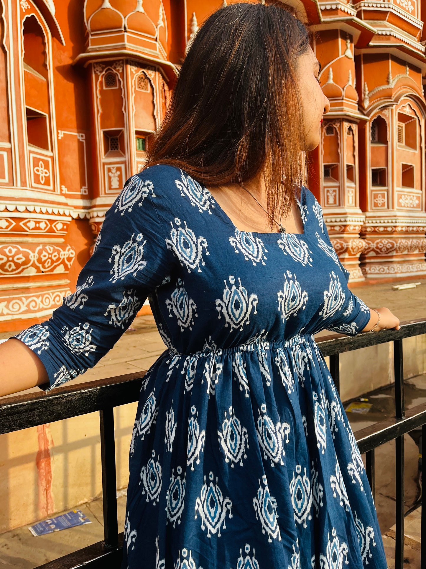 "Mystic Blue" Midi Dress