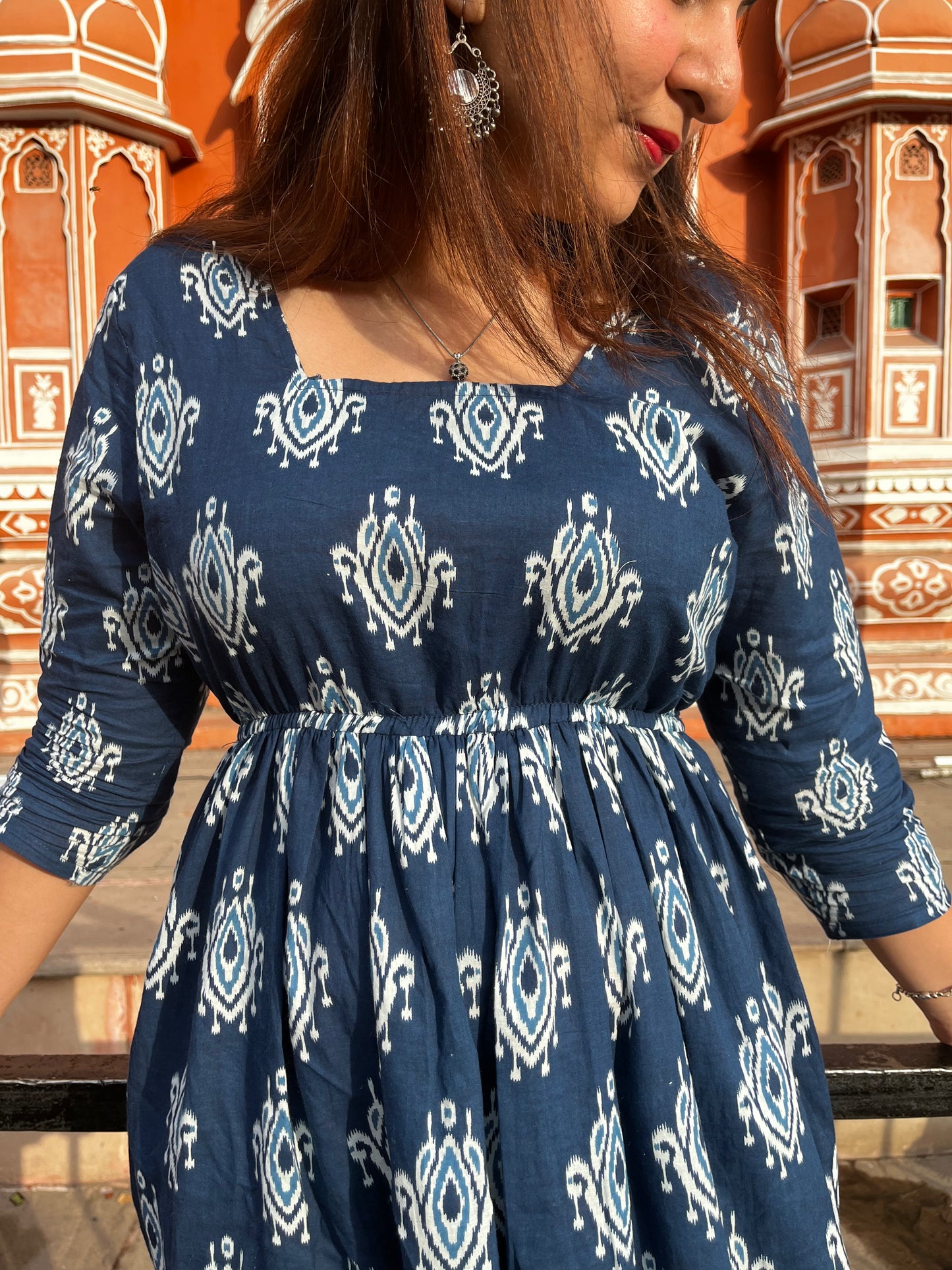 "Mystic Blue" Midi Dress