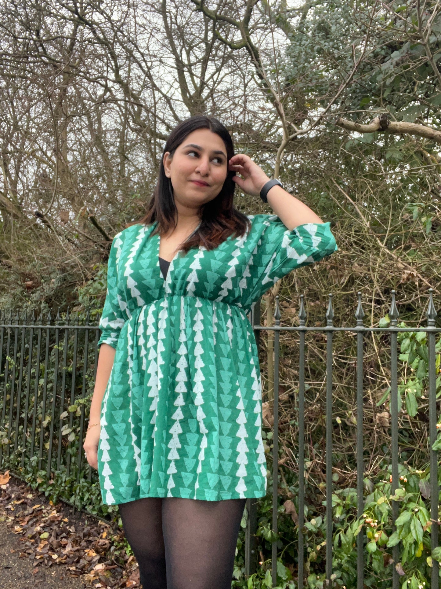 Green Mini Party Dress