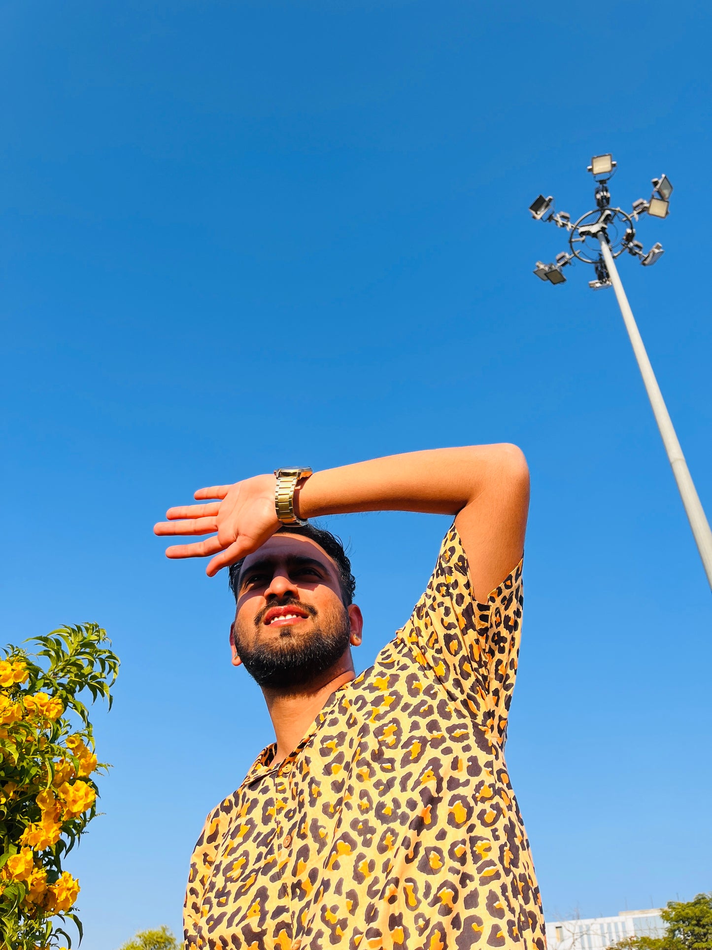 Leo Tropical Print Goa Shirt