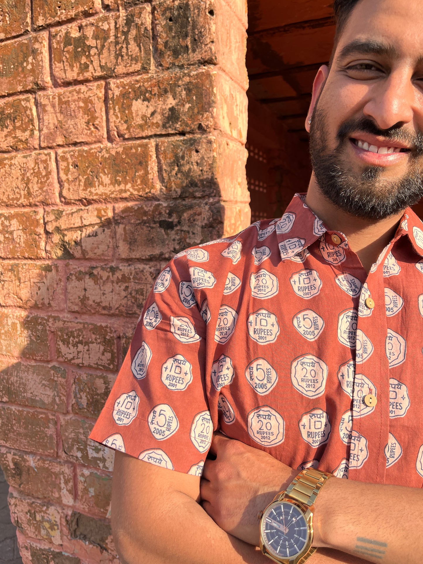 "Rustic Riches" Funky Coin Shirt