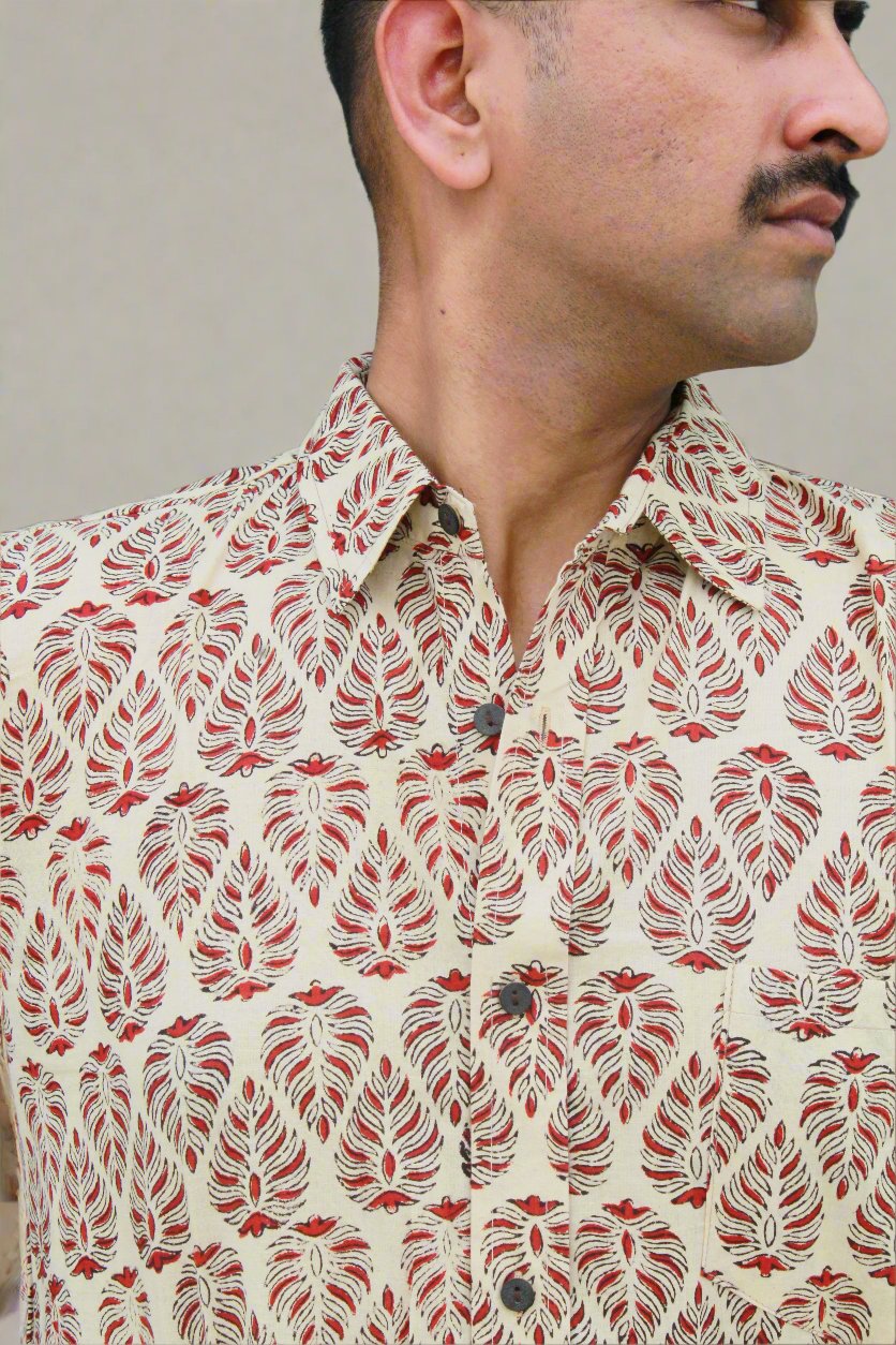 Banarasiya Floral Print Shirt for Men