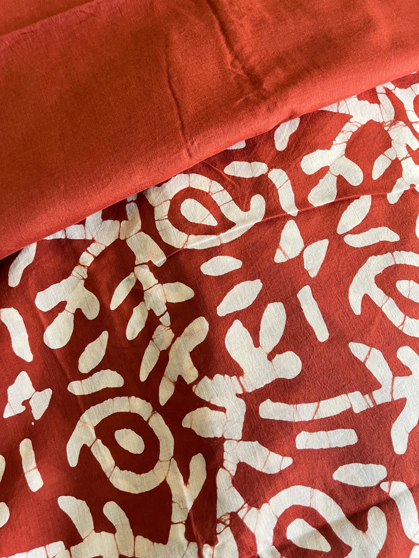 "Amour"  Dabu Hand Block Print Saree