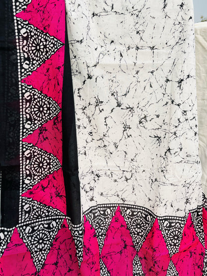 "Blush" Bagru Hand Block Print Saree