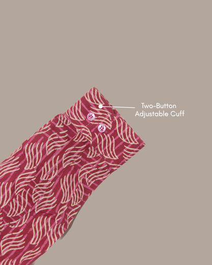 Jaipur Pink Hand Block Printed Cotton Shirt