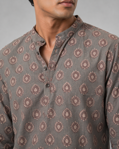 Kashi Soft Grey Cotton Shirt