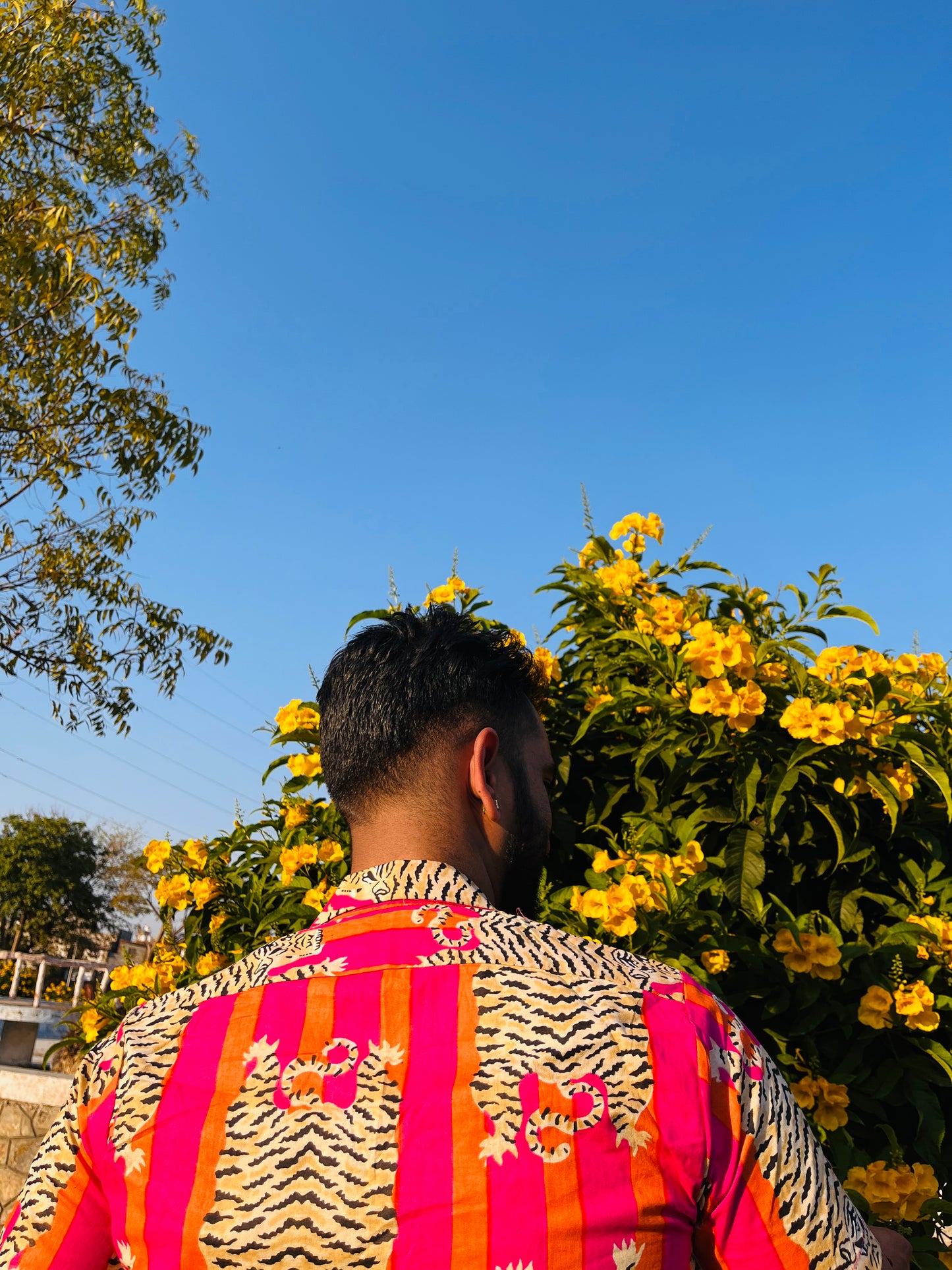 "Roar & Roll" Goa Tropical Print Shirt